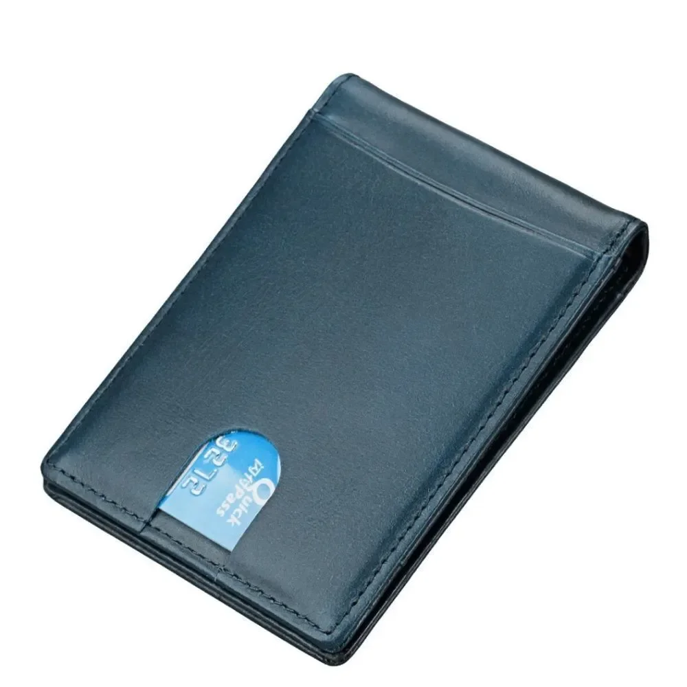 Mens Slim Wallet with Money Clip RFID Blocking Bifold Credit Card Holder Case US